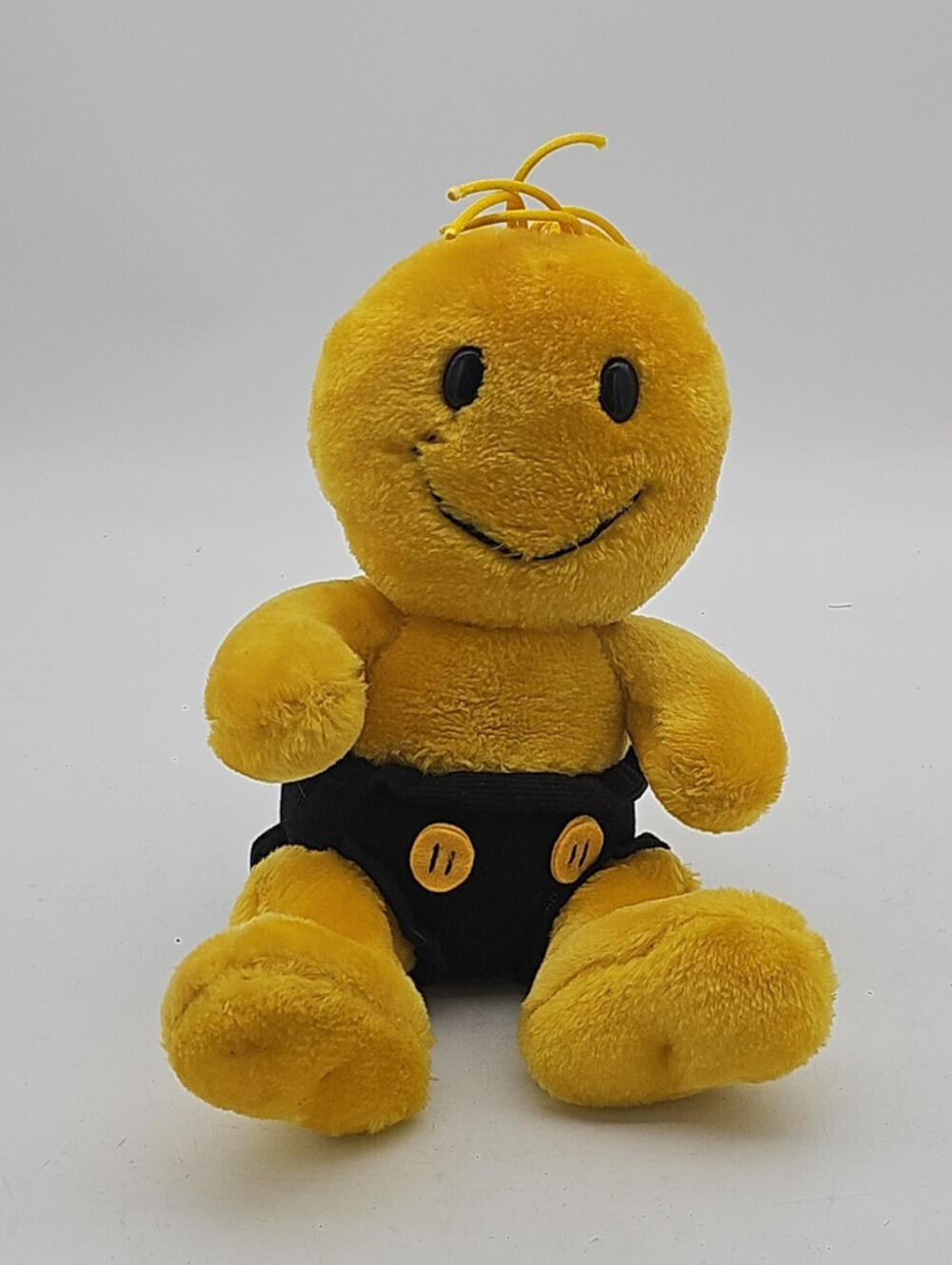 Dan Dee VTG Tickle Tickley Wiggle Wiggley Yellow Smiley Face Untested Black Pant
